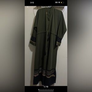 Olive color abaya